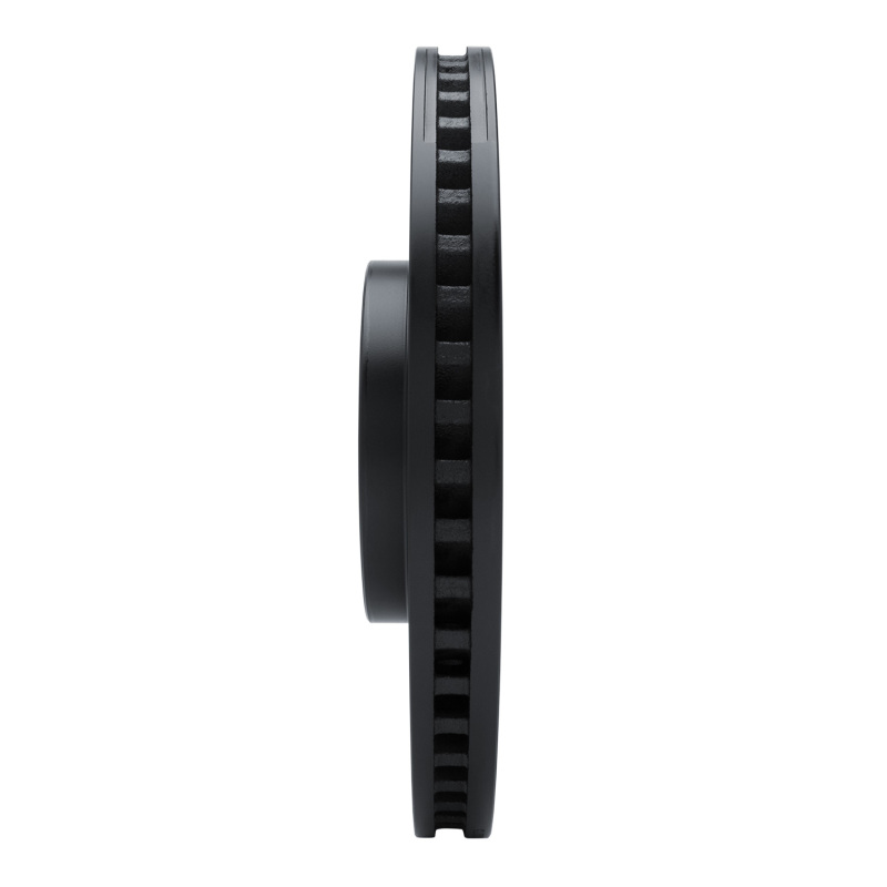 Lexus IS Brake Rotor (1) - Front - R1 Concepts - Drilled & Slotted - Black - `11-`25